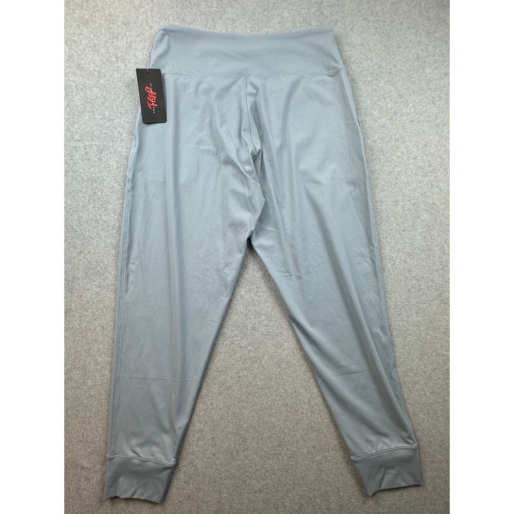 The Gym People Womens High Waisted Joggers Light Blue Athletic Yoga Pants Large - Picture 2 of 7